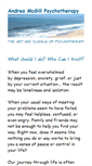 Mobile Screenshot of andreamcgilltherapy.com